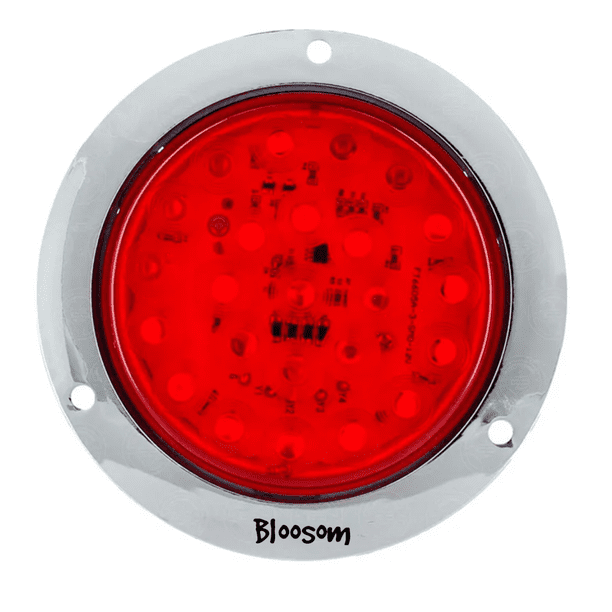 Plafon 14 Led Redondo Bloosom Aro Plasma Gel 4 Funciones 12-24v F1 Rojo