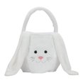 thumbnail image 1 of Xihbxyly Cesta de Pascua Personalizada con Forma de Conejito, Diseño Suave y Esponjoso, Lindas Orejas de Conejo, Gran Capacidad para Huevos y Dulces, Ideal para Pascua o Uso Diario, Regalo para Niñas, 1 of 4