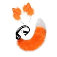 thumbnail image 4 of Diadema cómoda Sunnimix Accesorio de Disfraz Orejas de zorro y tai Naranja Blanco, 4 of 7