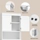 thumbnail image 5 of Zocalo Armario sobre Inodoro, Organizador de Baño Independiente de 2 Niveles, con Estantes Ajustables, Blanco, 5 of 9