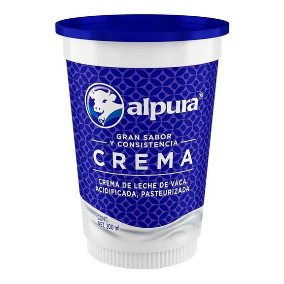 Crema ácida Alpura regular 200 ml