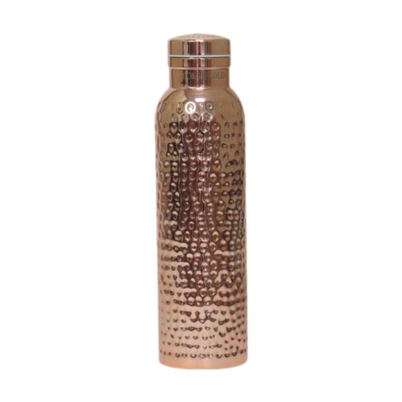Botella de agua de cobre, botella deportiva de Metal para Fitness, ciclismo al aire libre, botella de bebida de boca ancha, jarra de agua para pesca,
