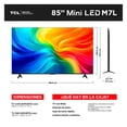 thumbnail image 2 of TV TCL 85 Pulgadas 4K UHD Smart TV Mini LED 85M7L, 2 of 7