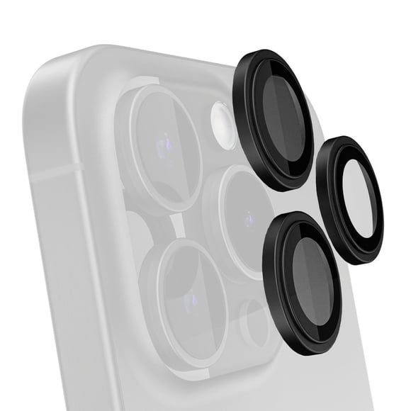 Mica Vidrio GHOSTEK para iPhone 15 PRO y 15 PRO MAX protectora de camara