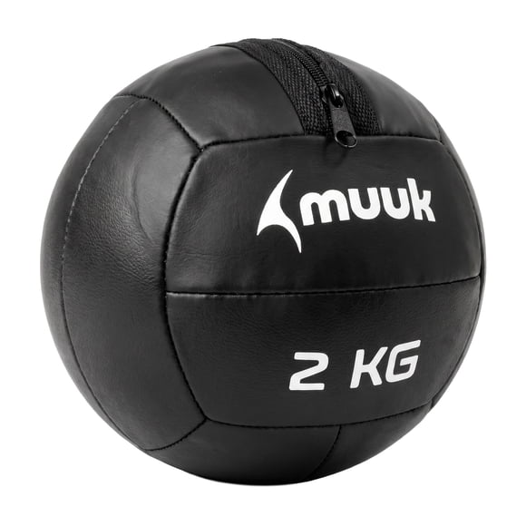 Balón Medicinal de 2 kg Negro Muuk Fitness