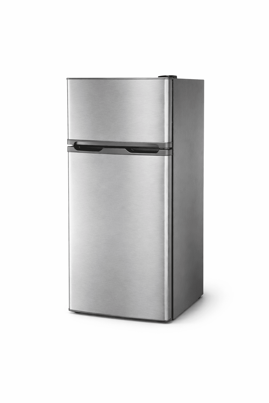 Frigobar Refrigerador 80 Litros con Congelador, Gris, Mini Bar Compacto, Silencioso y Ahorrador Ideal para Oficina, Recamara y Hotel