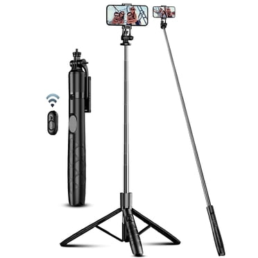 71 Phone Tripod & Selfie Stick, All in One Extendable Cell Phone Tripod with Wireless Remote, Tripod Stand for iPhone & Travel Tripod 360° Rotation Compatible with iPhone Android Phone, Camera