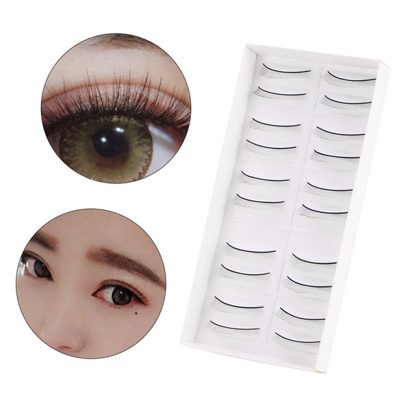 Pestañas postizas de Atrenamiento de extensión de Pestañas, 10 Pares para exposición de maquillaje