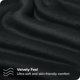 thumbnail image 2 of Juego de Sábanas de Felpa de Microfibra Ultra Suave Bare Home Color Negro Tamaño Queen, 2 of 7