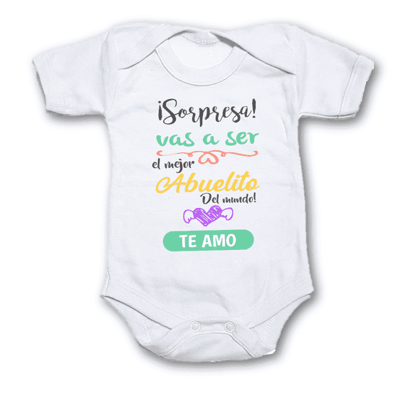 Pañalero Algo Myo ANUNCIO DE EMBARAZO VAS A SER el mejor abuelito del mundo