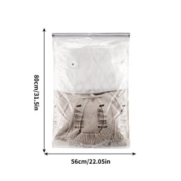 Bolsas de vacío para ropa | Bolsas de compresión que ahorran espacio para viajes y organización del hogar | Diseño enrollable sin necesidad de bomba | Protegen contra la humedad, el polvo y
