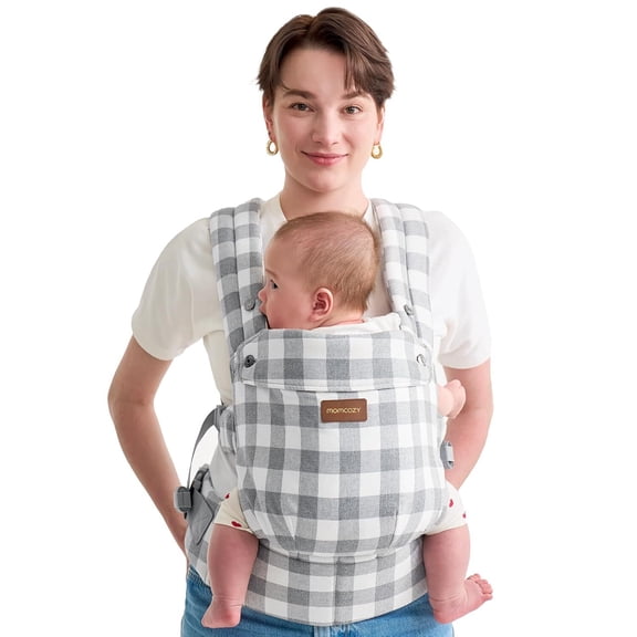 Momcozy Cangurera Ergonómico, Portabebés De Algodón Y Lino Natural, Mochila Para Bebé BC001