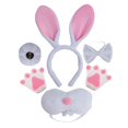 thumbnail image 4 of Conjunto de disfraz de conejo de Pascua, accesorios para sombreros de Cosplay para espectáculos de escenario, Halloween, 4 of 8