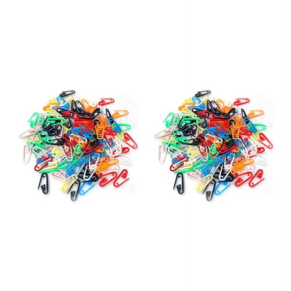Pin de Seguridad de Plástico de Color de 400 Piezas 2,3 cm  Y Negro Rosa Rojo Amarillo  Verde Pequeña Marca Pin de Plástico de Plástico