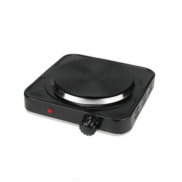 Parrilla Eléctrica De Disco 1 Quemador Portatil 5 Niveles Malubero Negro