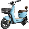 thumbnail image 1 of Bicicleta Electrica Luz Led Scooter 50 Km/h 500W  3 Velocidades Azul, 1 of 7