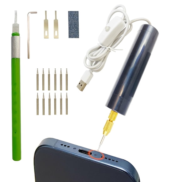 Extractor de tornillos NEWBILITY – Kit de reparación para iPhone (5V 2A)