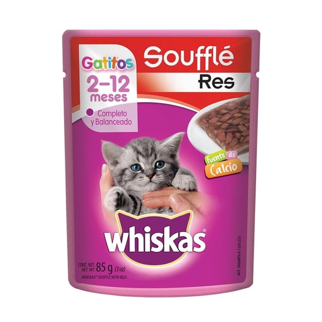 Alimento para Gato Whiskas Gatitos Soufflé Res 85 g