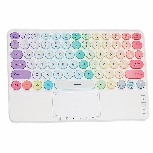 Windows Tablet Controller Teclado Bluetooth Recargable con Touchpad RGB Kimhi para Tablet Laptop ...