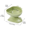 thumbnail image 3 of Plastic Cats Bowl Dog Bowl Cats Food Bowl Drinking Bowl To Cervical Vertebra Pet Bowl, 3 of 5