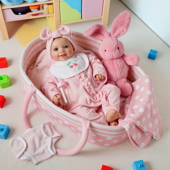 Set de ropa para muñecas BABESIDE de 43 a 56 cm con capazo
