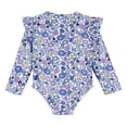 thumbnail image 2 of Gerber traje de baño bebe 1 pieza azul con cierre frontal y protección UPF, 2 of 5
