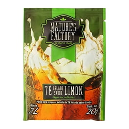 Polvo para preparar bebida Nature's Factory té negro sabor limón 20 g