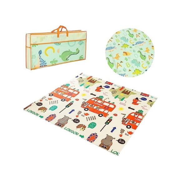 Tapete para Bebe, Tapete de Juegos para Niños Bluelander Dinosaurios/ Londres Bluelander CBHH-0158