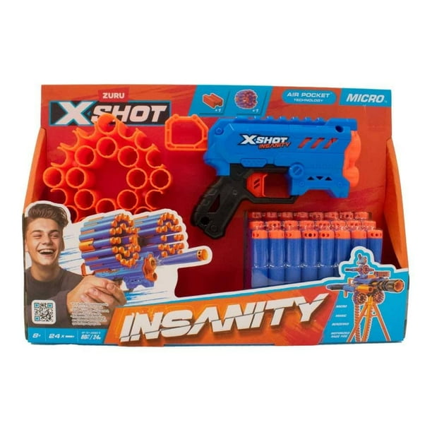 Pistola de JugueteZuru X-Shot Insanity con 24 Dardos
