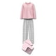 thumbnail image 4 of Pijama Simply Basic para Dama Playera Manga Larga con Pantalón Multicolor Talla M 3 Piezas, 4 of 4