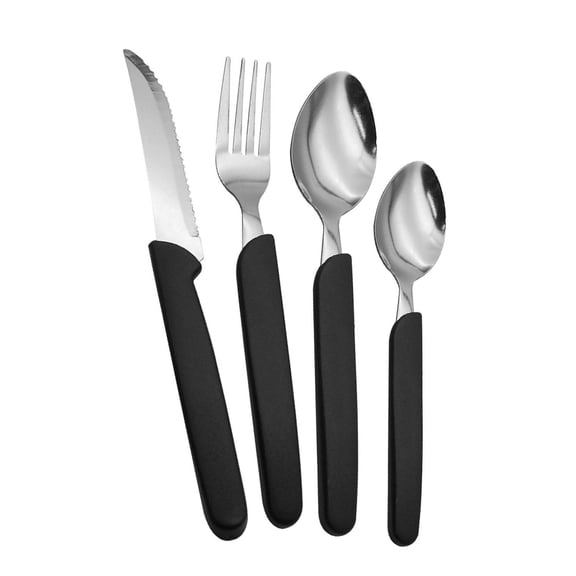 Juego de Cubiertos Ekco 16 piezas con Mango de Polipropileno negro