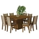 thumbnail image 1 of Juego de Comedor Mesa Tablero de Madera 8 Sillas Marrón/Crema/Beige Marisa MADESA, 1 of 11