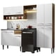 thumbnail image 1 of Cocina Integral Madesa Emilly 229 cm con tarja Marrón/Blanco, 1 of 11