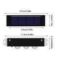 thumbnail image 3 of Luces solares para exteriores, lámpara de pared para el hogar, diseño de jardín, balcón, patio, decoración de pared, 3 of 6