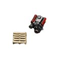 thumbnail image 1 of Minimodelo de motor a escala 1:64 realista con bandeja a juego para vehículo de mesa de arena rojo, 1 of 9