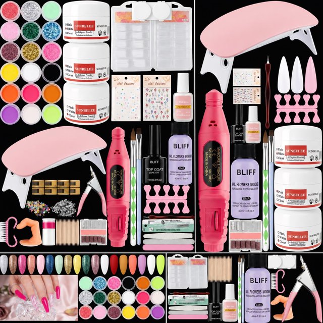Kit de Uñas BLIFF con Luz UV y Taladro – Set para Principiantes