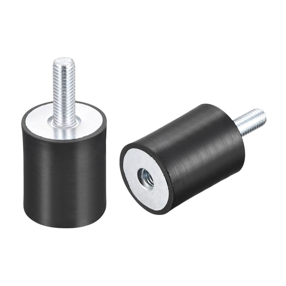 Goma Monturas 2uds M8 Macho/Hembra Vibración Aislador Amortiguador D30mmxH40mm