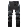 thumbnail image 1 of Ceisia Gift Men's Winter Casual Pants - Faddish Solid Patchwork Sports Zipper Pockets Trousers, 1 of 8