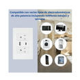 thumbnail image 3 of Enchufe Inteligente Arizona Duplex con 2 Usb - 20a 125v Tipo C, 3 of 4