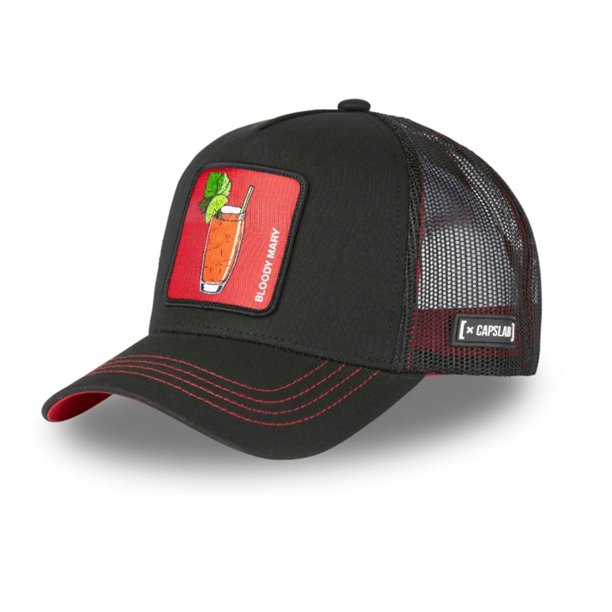 Gorra Capslab Trucker Unisex con Parches Bordados Exclusivos BloMa Blk