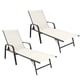 thumbnail image 1 of Camastro Reclinable Metálico Textileno Beige Jardín Alberca Terraza 2 Piezas, 1 of 5