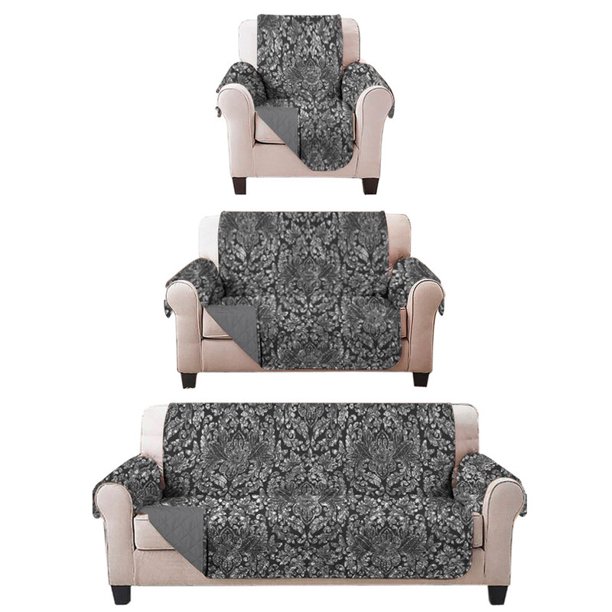 Juego de Protector Cubre Sala Doble Vista Capitonado, Incluye: Protector de Sofá, Love Seat y Sillón Individual. TRUJILLO