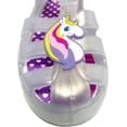 thumbnail image 5 of Bubble gummers Huarache para NIÑA Unicornio Y Arcoiris TORNASOL (Oyster) (Measurement_16_Point_0_Centimeters), 5 of 5
