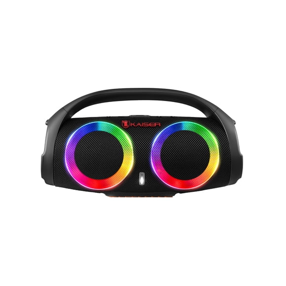 Kaiser Bocina Recargable Circle Light Potencia de 16W 2X3 Pulgadas KSW-2018BK