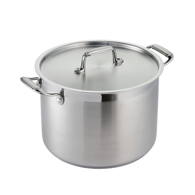 Olla Tramontina Gourmet 7,5 L de acero inoxidable con tapa