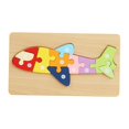 thumbnail image 2 of Rompecabezas de madera para niños, juguete de viaje para el desarrollo del aprendizaje temprano de jardín de infantes para niños de 1 a 3 años. Avión, 2 of 9
