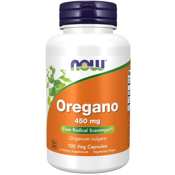 Supplement NOW Orégano (Origanum vulgare) 450 mg 100 cápsulas