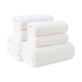 thumbnail image 2 of 6 Pcs Bath Towels Set For Bathroom Thick Soft Absorbent Towel Set Of 6 Household Wash Face Gift Towel, 2 of 6
