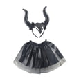 thumbnail image 3 of Disfraz de diablo de Halloween para niños, juguete de simulación, accesorios de juego de simulación, faldas de tutú para negro, 3 of 9