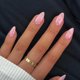 thumbnail image 2 of Uñas Postizas Acrílicas SXVME Rosa Bebé Diseño Almendrado Corto Lunares Blancos para Bodas Reutiliza, 2 of 7